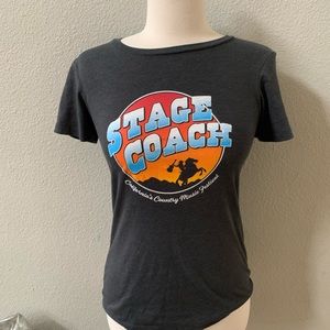 STAGE COACH 2017 concert festival gray tee M